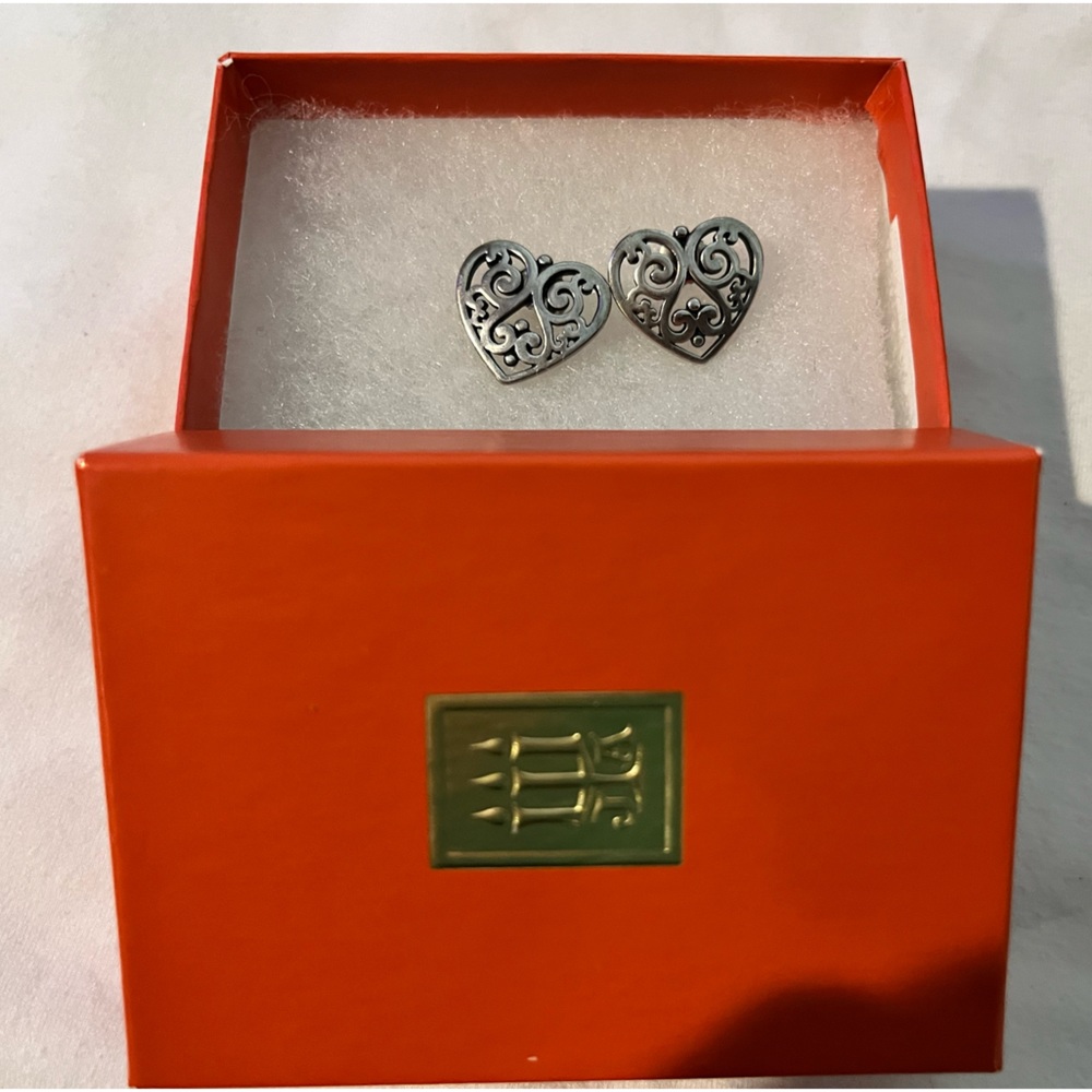 James Avery Sterling Silver Heart Earrings